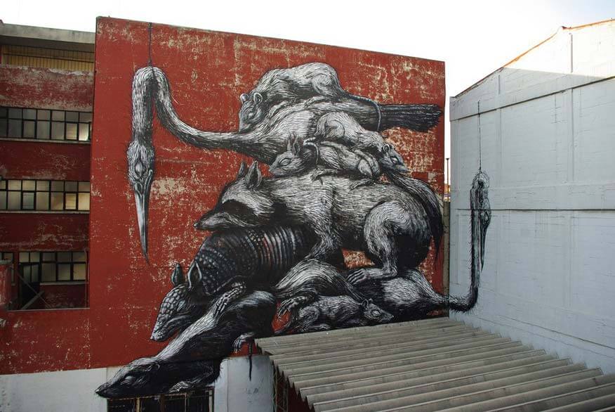 Roa ist ein Streetart-Künstler aus Belgien